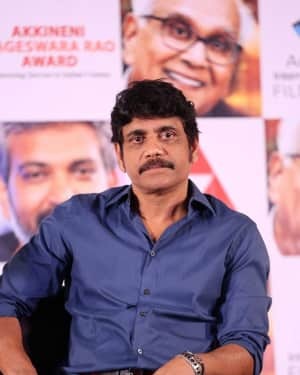 Nagarjuna Akkineni - ANR Awards 2017 Press Meet Photos