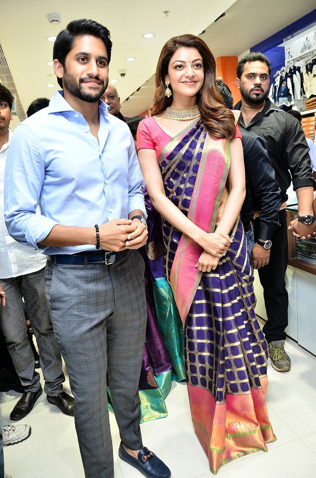 Chay, Kajal at Chennai Shopping Mall Opening Photos | Picture 1526439