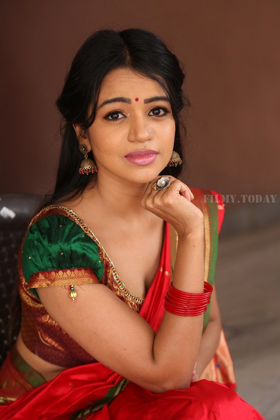 Actress Bhavya Sri Stills at Silk India Expo at Shilpakala Vedika | Picture 1575019
