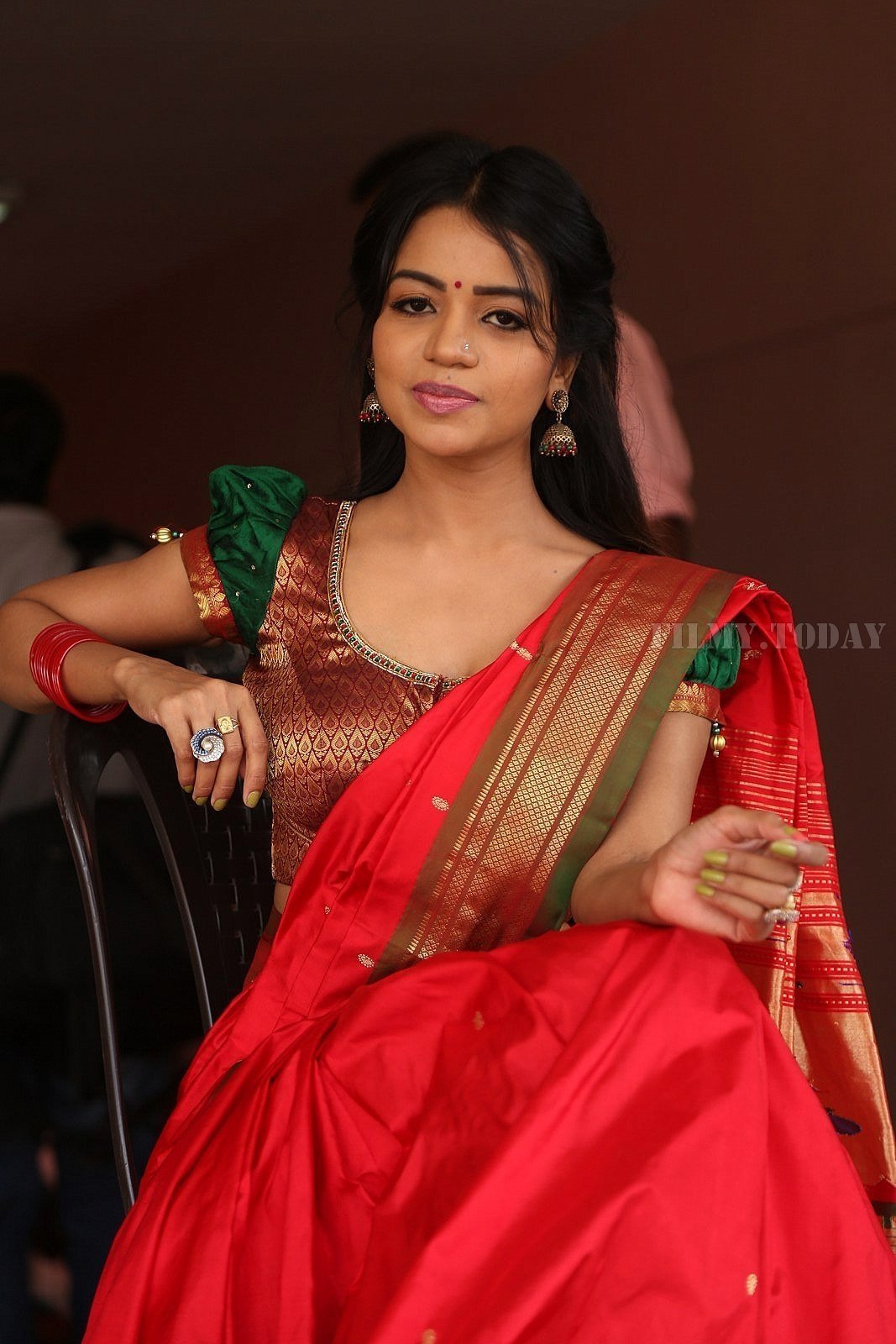 Actress Bhavya Sri Stills at Silk India Expo at Shilpakala Vedika | Picture 1575022