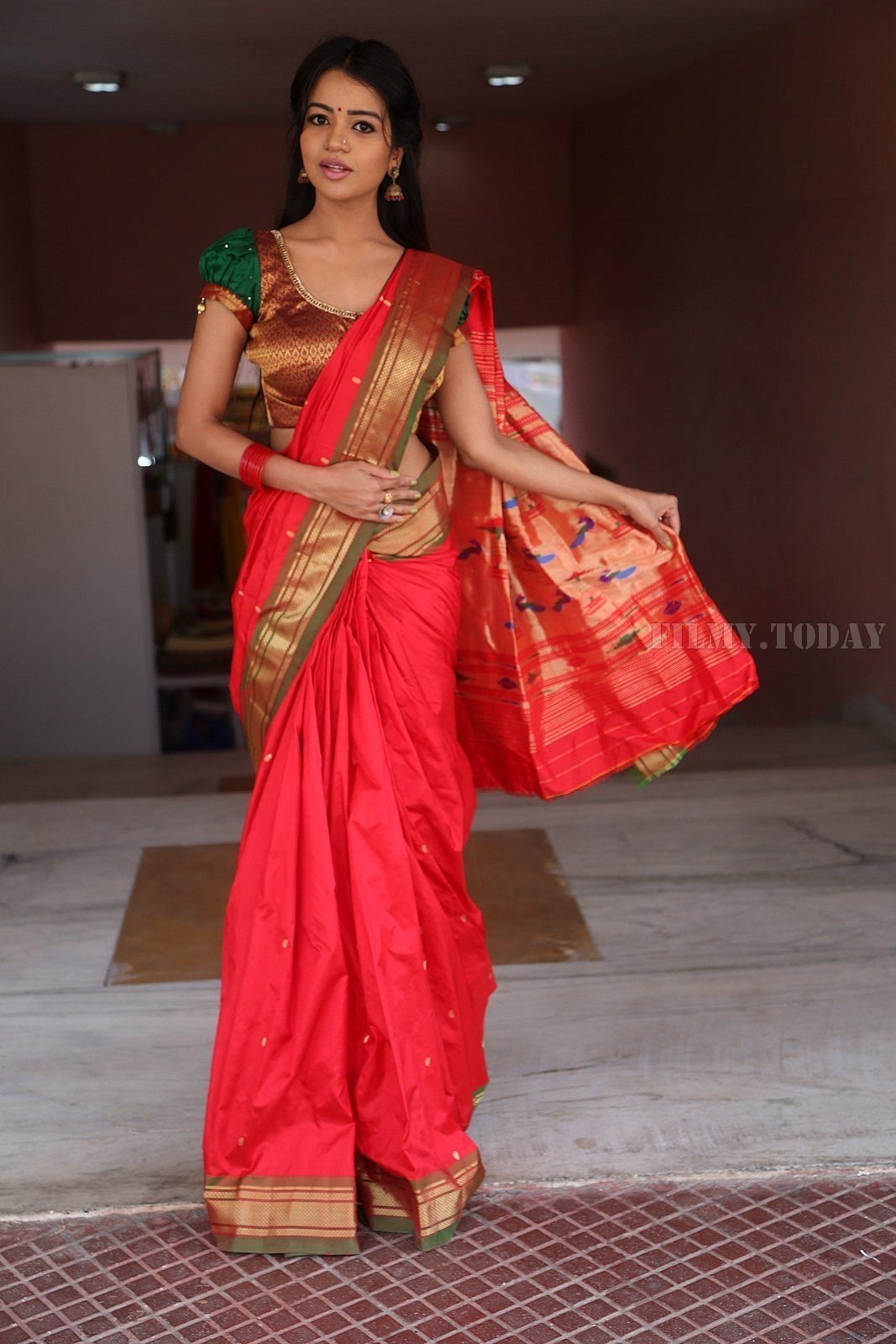 Actress Bhavya Sri Stills at Silk India Expo at Shilpakala Vedika | Picture 1575041