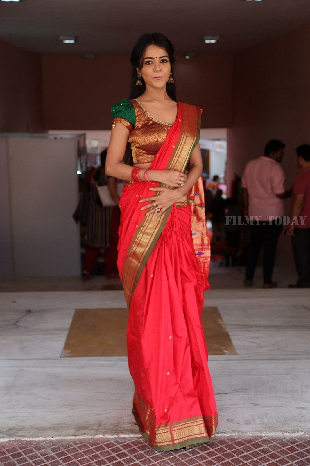 Actress Bhavya Sri Stills at Silk India Expo at Shilpakala Vedika | Picture 1575033