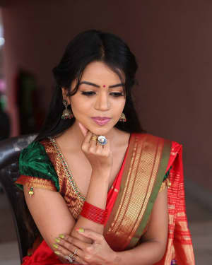 Actress Bhavya Sri Stills at Silk India Expo at Shilpakala Vedika | Picture 1575028