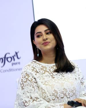Actress Sneha stills during the launch of comfort pure fabric conditioner | Picture 1574835