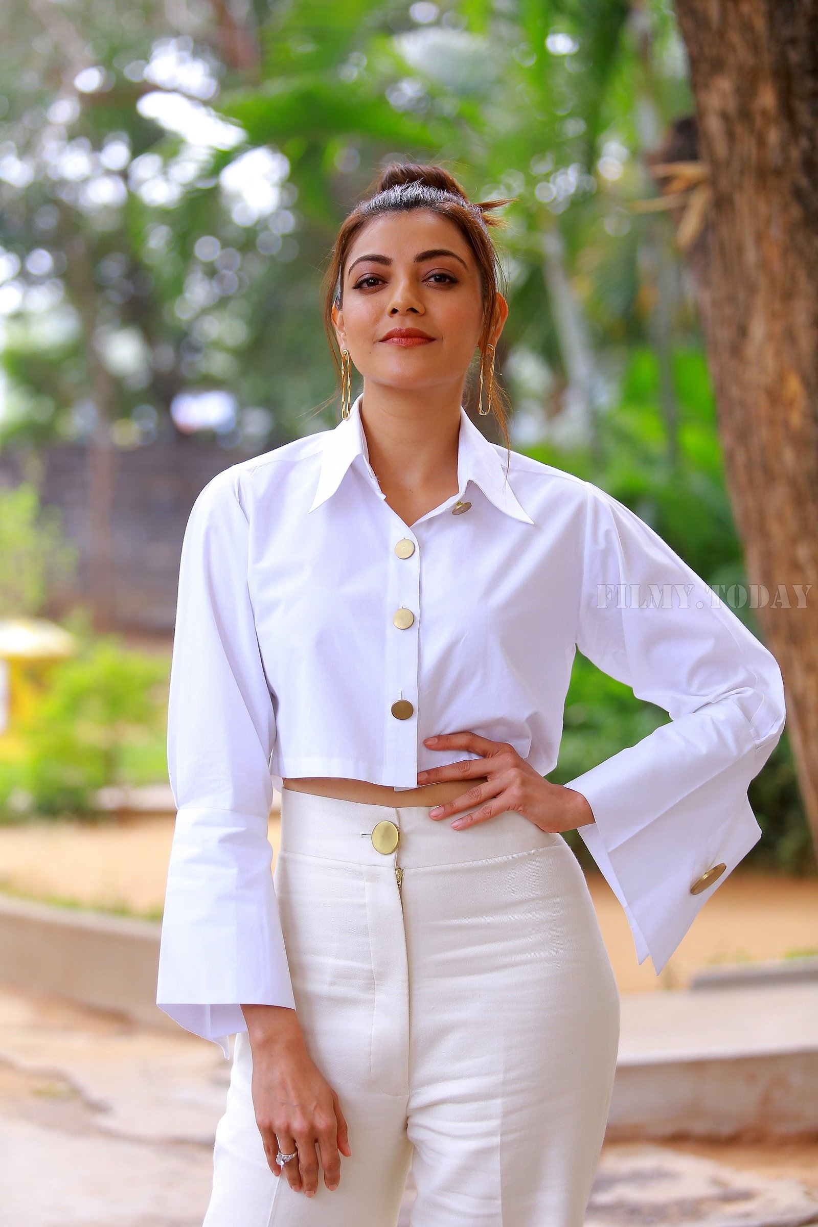 Kajal Aggarwal Photos at Kavacham Film Interview | Picture 1614393