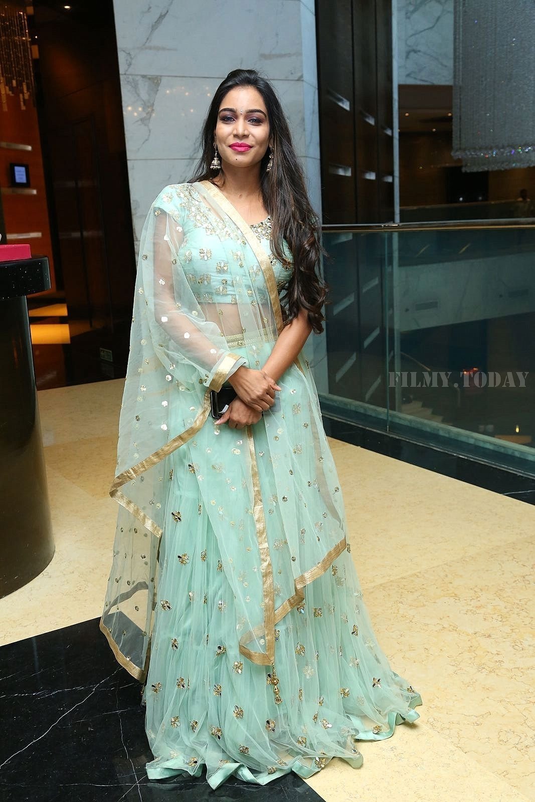 Actress Sanjana Anne Stills at Gold Pillar App Launch | Picture 1591100