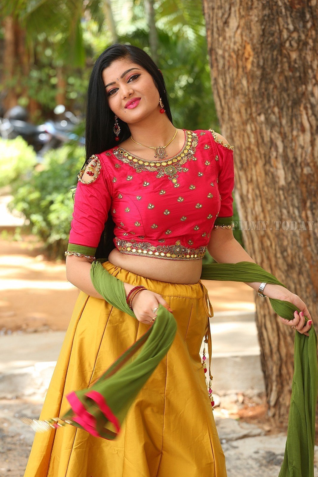 Actress Akshitha Stills at Prema Entha Panichese Narayana Trailer Launch | Picture 1586083