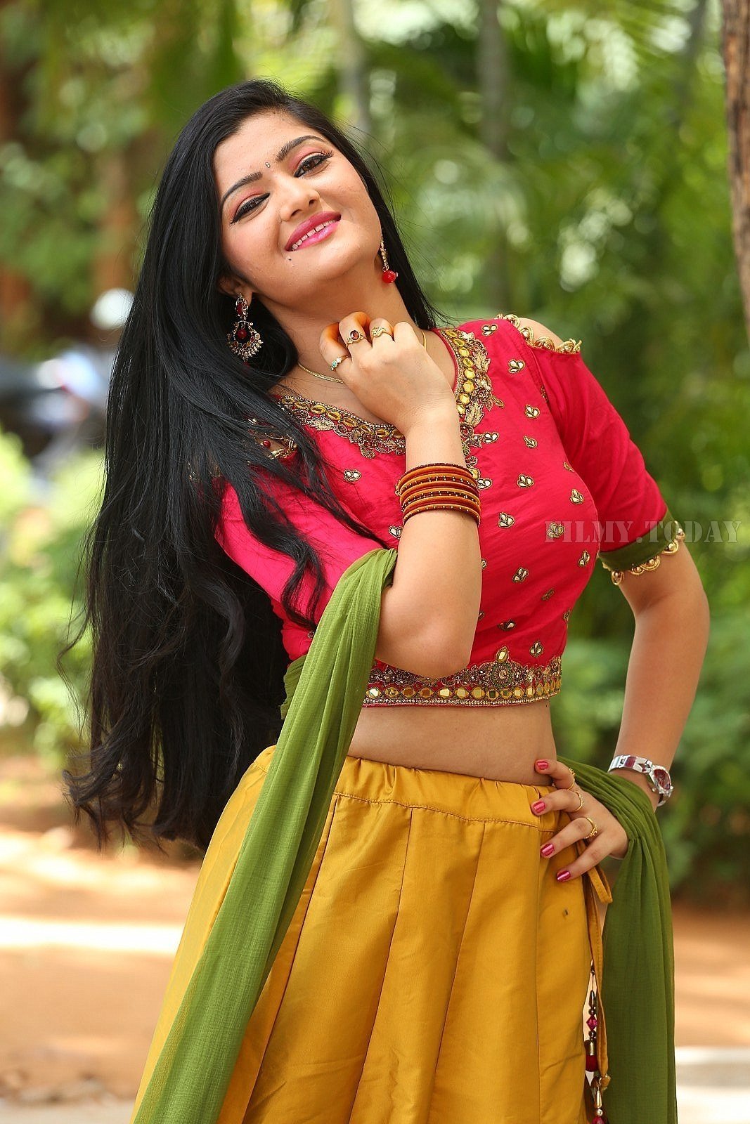 Actress Akshitha Stills at Prema Entha Panichese Narayana Trailer Launch | Picture 1586090