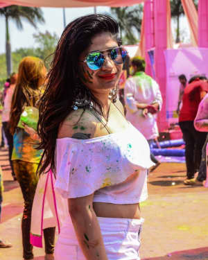 Madhulagna Das - Photos: Celebs Participated Grand Holi Bash at Novotel Airport | Picture 1569195