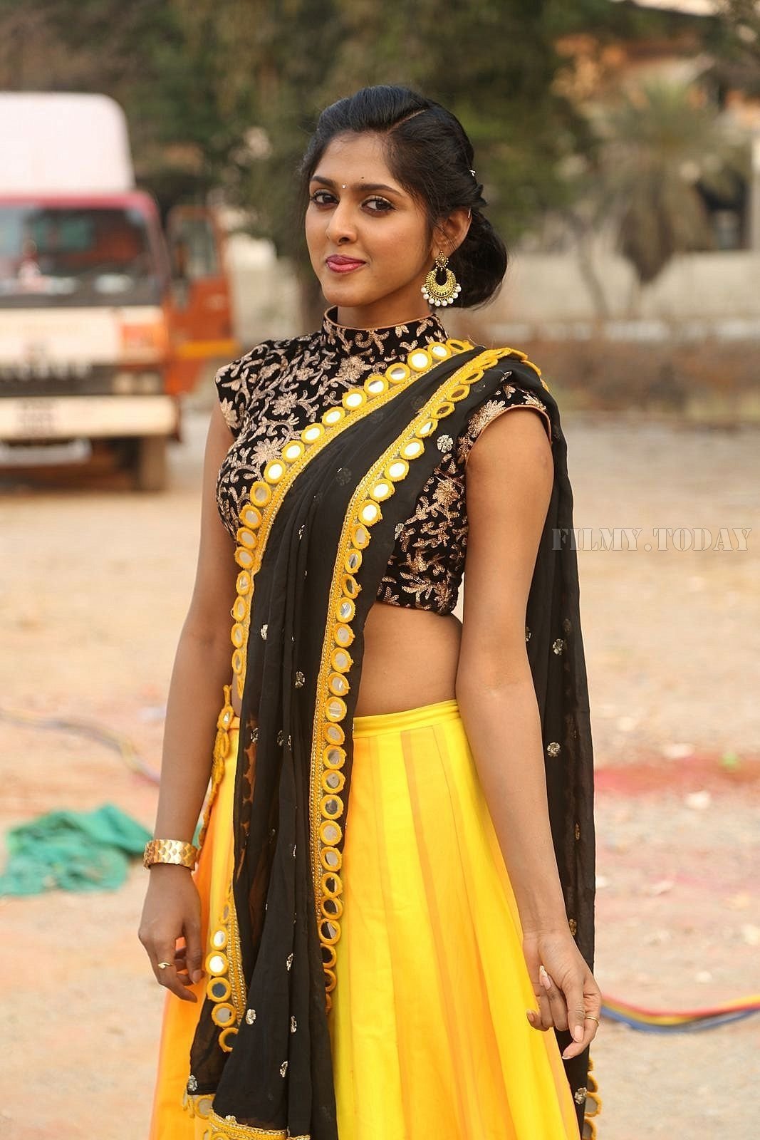 Actress Charishma Shreekar Hot Stills at Ala Nenu Ila Nuvvu Movie Launch | Picture 1569349