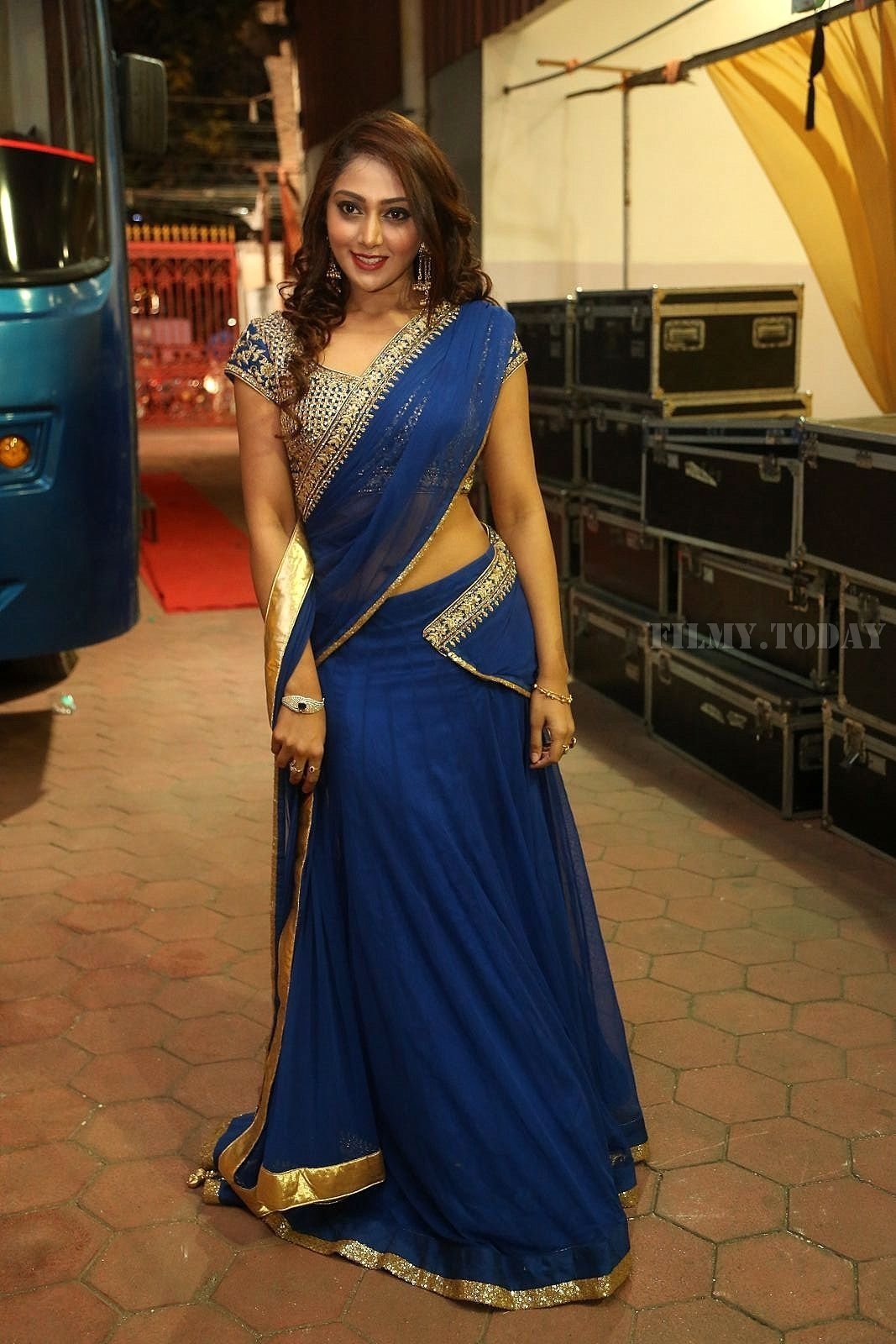 Actress Natasha Doshi Hot Stills at C Kalyan Son Teja - Naga Sree Wedding Reception | Picture 1570631