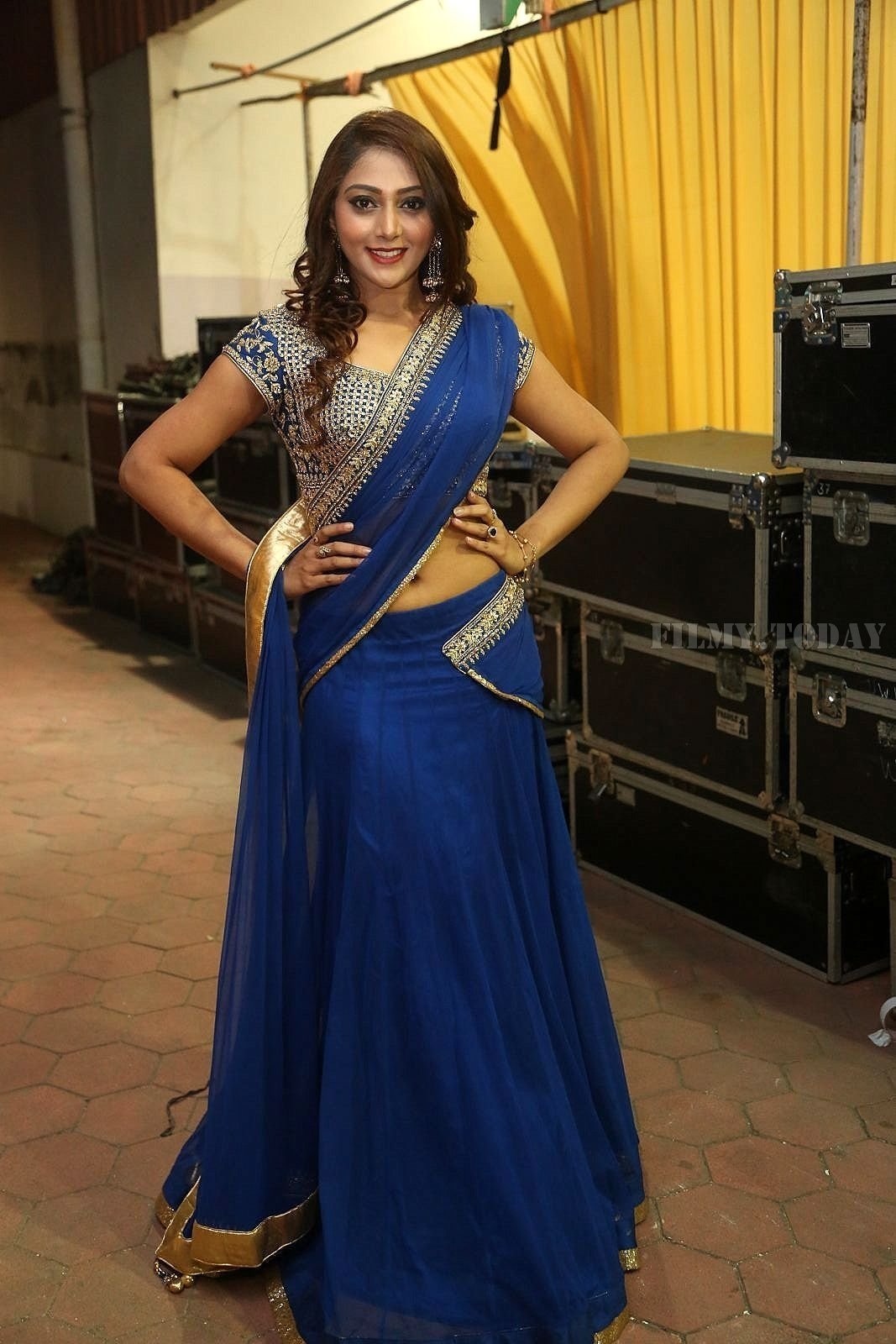 Actress Natasha Doshi Hot Stills at C Kalyan Son Teja - Naga Sree Wedding Reception | Picture 1570614