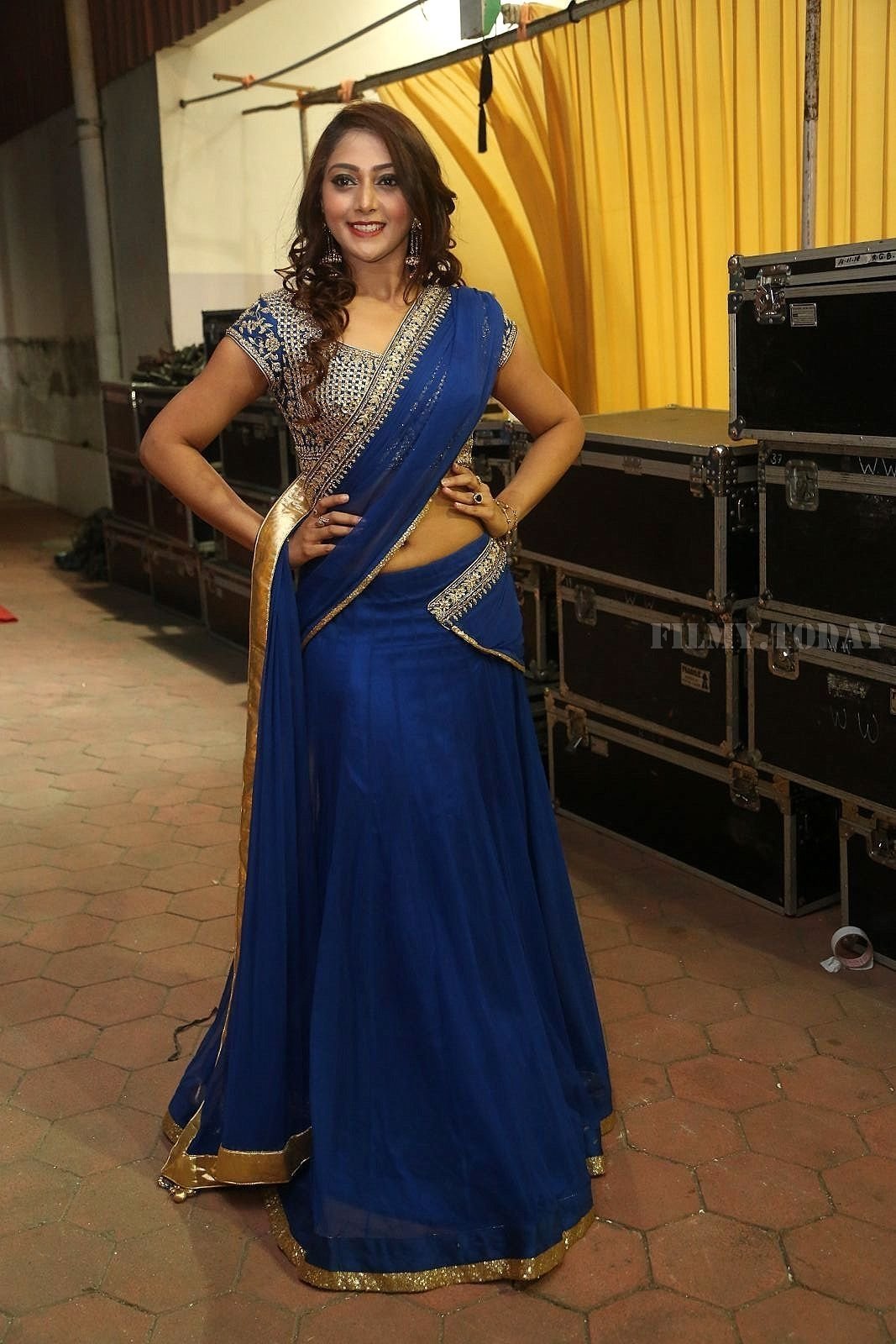 Actress Natasha Doshi Hot Stills at C Kalyan Son Teja - Naga Sree Wedding Reception | Picture 1570612