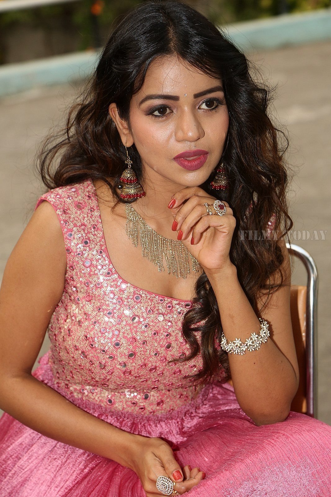 Actress Bhavya Sri Hot Stills at National Silk Expo at Sri Sathya Sai Nigamagamam | Picture 1570894