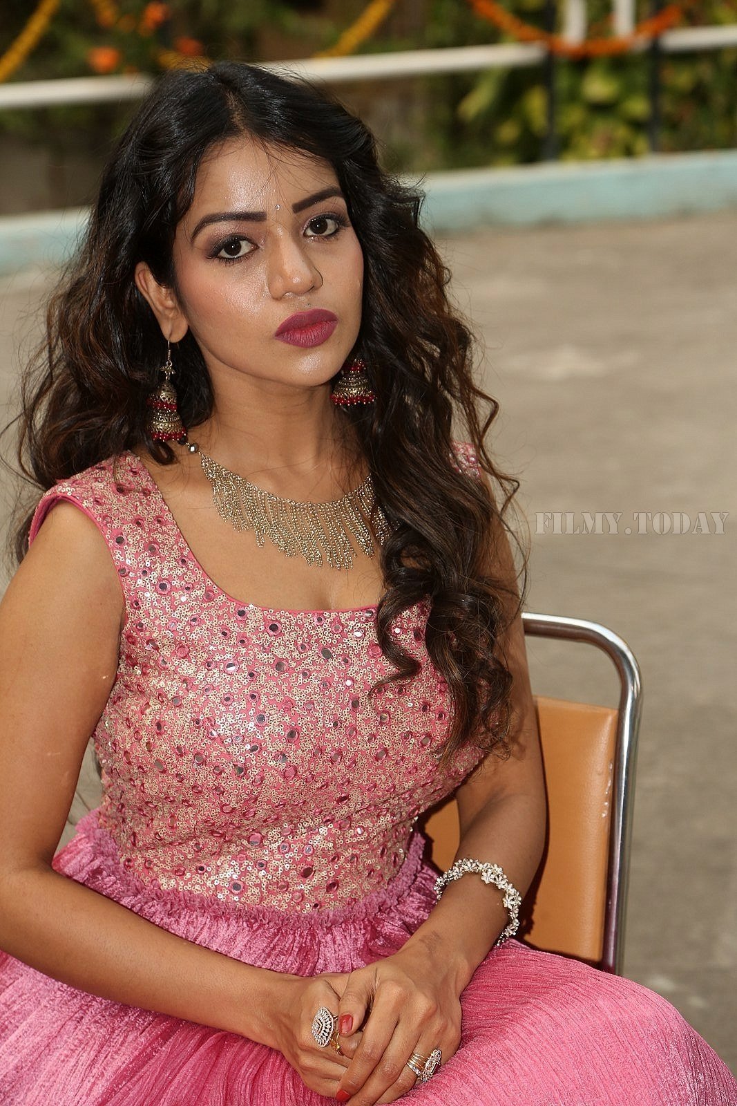 Actress Bhavya Sri Hot Stills at National Silk Expo at Sri Sathya Sai Nigamagamam | Picture 1570897