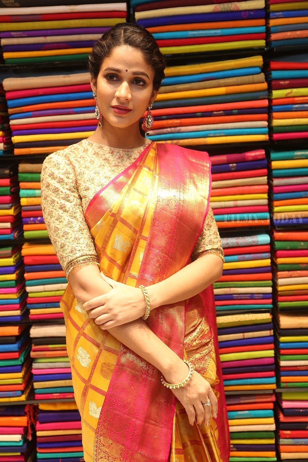Actress Lavanya Tripathi Launches Kamakshi Silks Photos | Picture 1581367