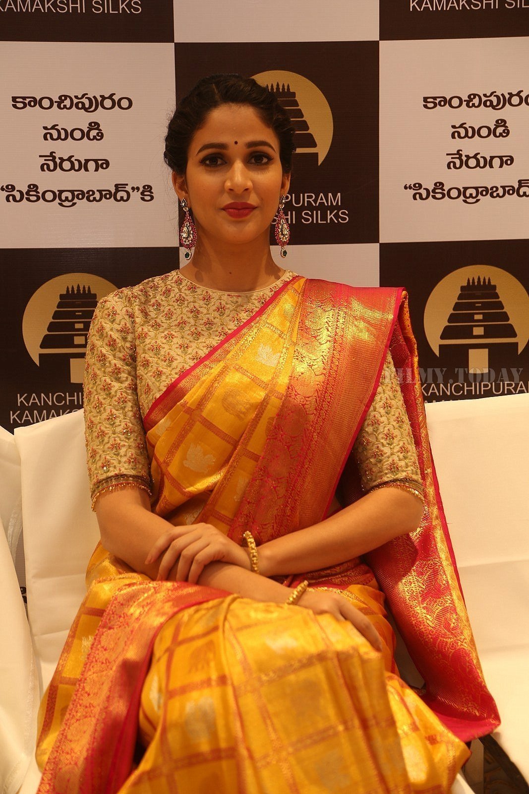 Actress Lavanya Tripathi Launches Kamakshi Silks Photos | Picture 1581371