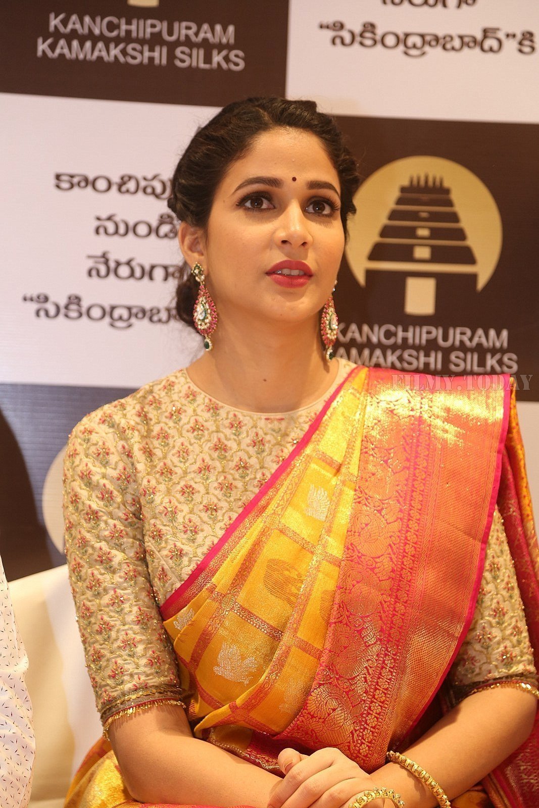 Actress Lavanya Tripathi Launches Kamakshi Silks Photos | Picture 1581396