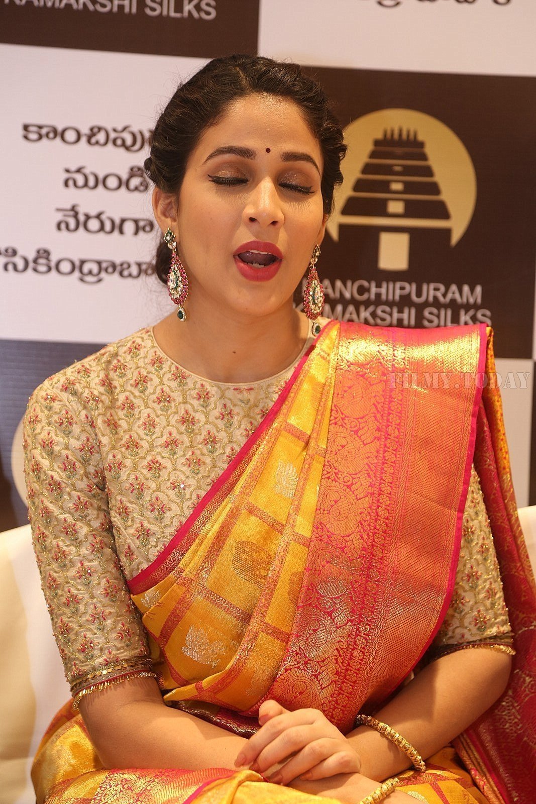 Actress Lavanya Tripathi Launches Kamakshi Silks Photos | Picture 1581398