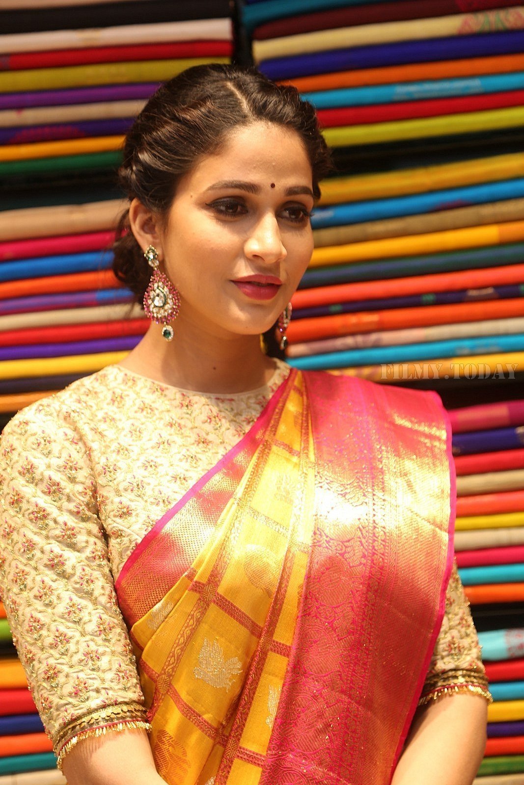 Actress Lavanya Tripathi Launches Kamakshi Silks Photos | Picture 1581368