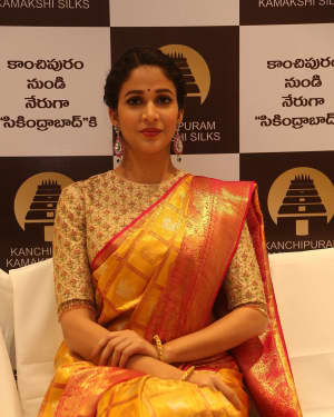Actress Lavanya Tripathi Launches Kamakshi Silks Photos | Picture 1581371