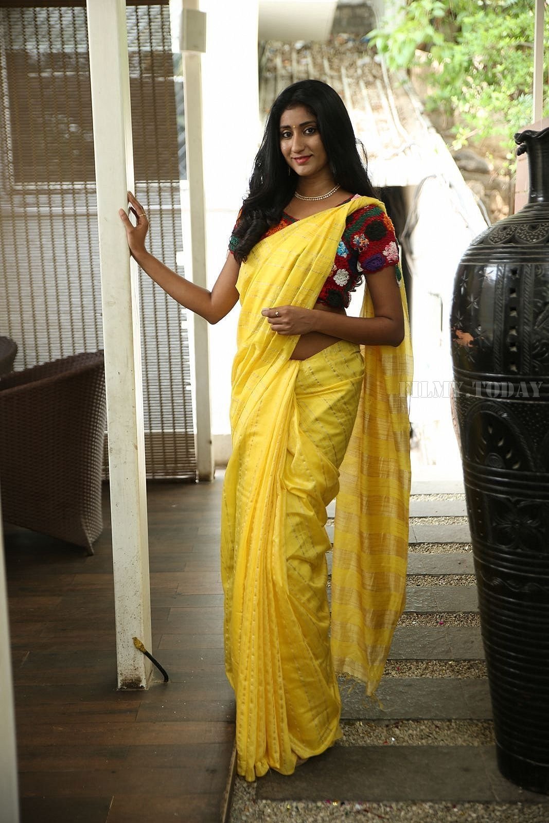 Model Sravani Yadav Hot Stills at Kala Silk Expo Curtain Raiser Event | Picture 1582679