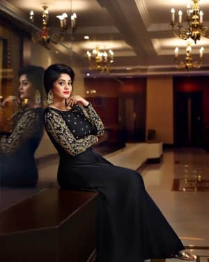 Actress Surabhi in Black Latest Photoshoot | Picture 1596493